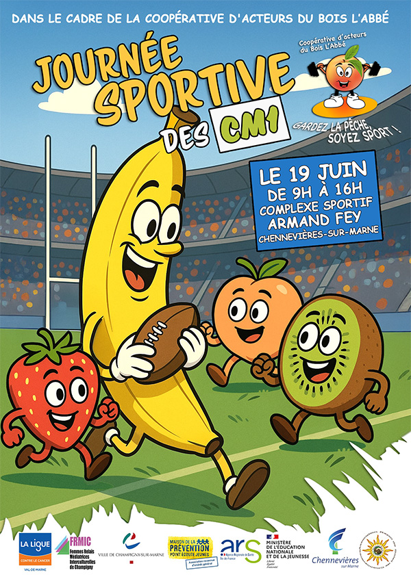 Journée sportive pour les CM1 le 19juin